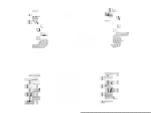 One Handle Single Function Shower Faucet in Polished Chrome (Trim Only)